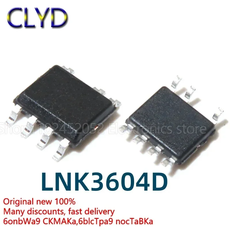 5PCS/LOT New and Original  LNK3604D-TL LNK3604 SMD SOP7 power management chip