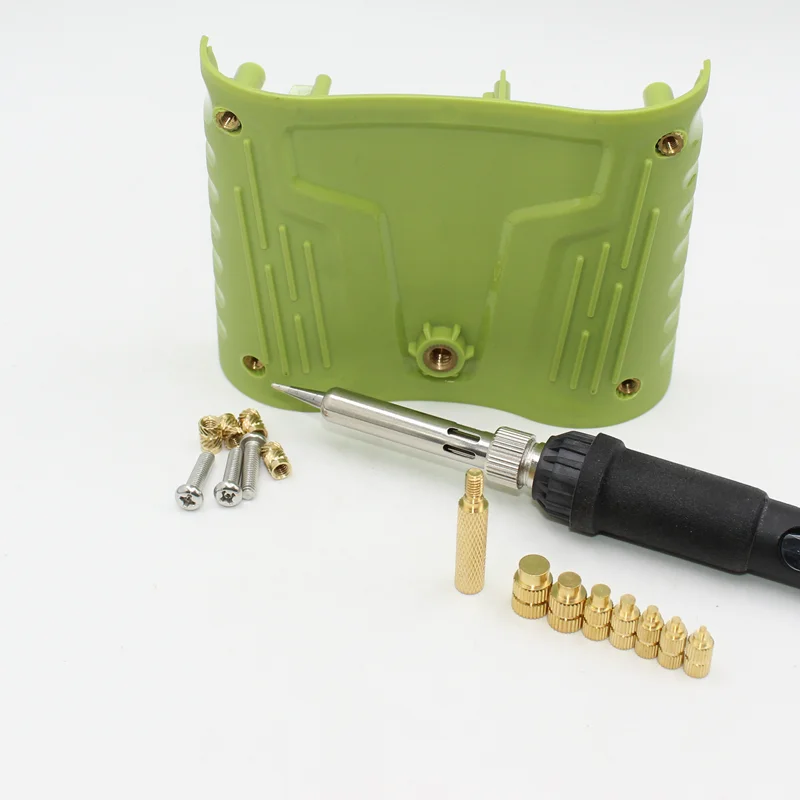 M2 m3 m4 Messing einsatz mutter Edelstahls ch raube Eisens pitze Set Wärme Heiß schmelze Rändel eingebettet Kupfer mutter Schraube des Kunststoff-3D-Druckers – Detail 5