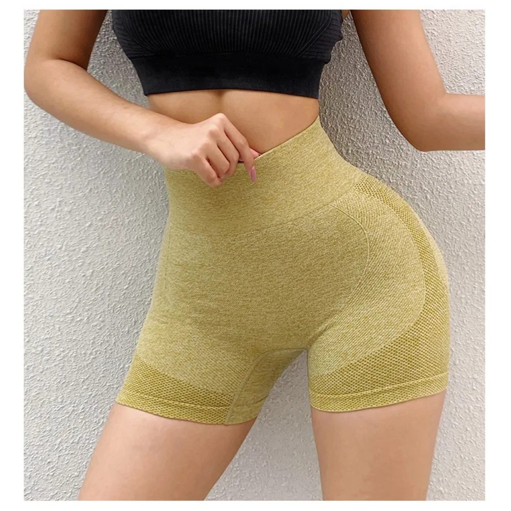 

Waist Seamless Gym Sportswear Workout Shorts For Cycling High Waist Lift Butt Shorts Short Pants Yoga Clothing Lady Yoga Shorts
