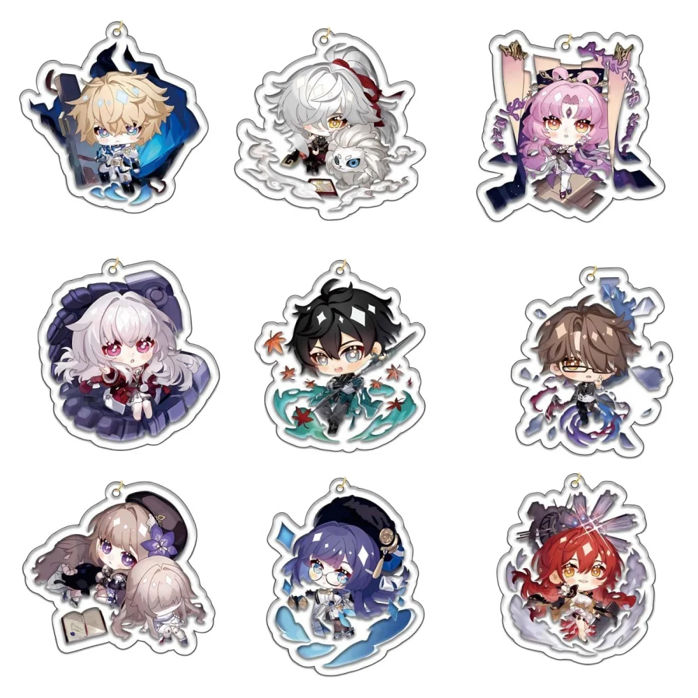 Hot  Anime Honkai Star Rail Acrylic Stand, Cosplay Characters, Ornament Accessories, keychain,Goods Collection Gifts, 10cm