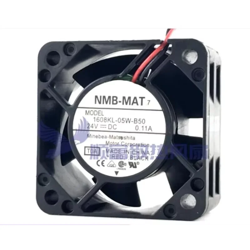 

NMB 1608KL-05W-B50 T0A DC 24V 0.11A 40x40x20mm 2-Wire Server Cooling Fan