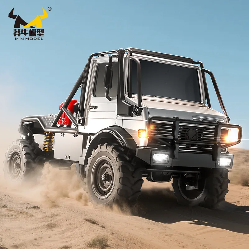 جديد MN 1/18 Unimog U4000 الدفع الرباعي نسبة كاملة على الطرق الوعرة RC سيارة سبيكة رئيس تسلق التحكم عن بعد لعبة مجسمة