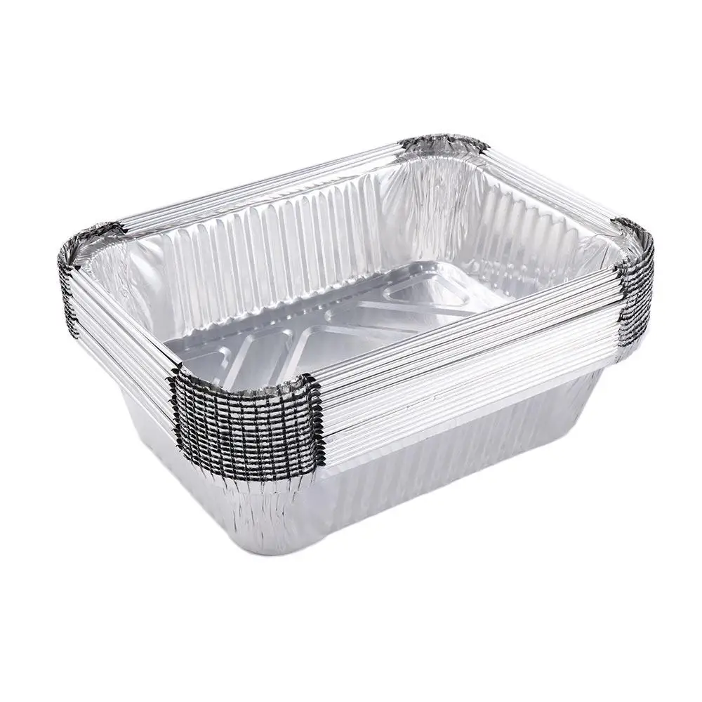 

50 Pcs Disposable Tin Aluminum Foil Outdoor Barbecue Grease Drip Pan BBQ Drip Pan Kitchenware Kitchen Supplies