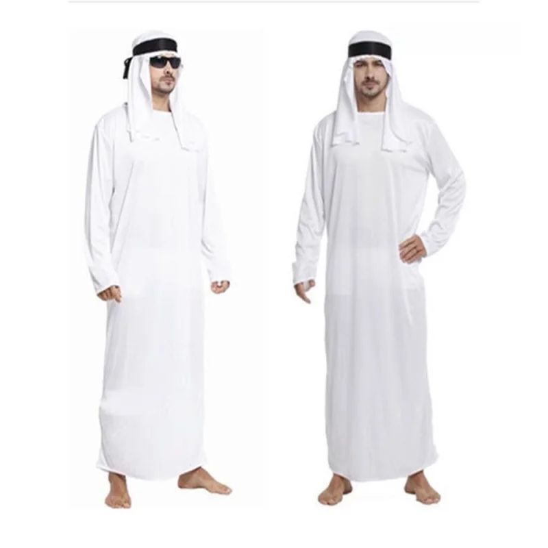 زي أداء الهالوين التأثيري للرجال البالغين زي الأميركية العربية رئيس الزي المرحلة العرقية النسائية Faion التقليدية دكتور