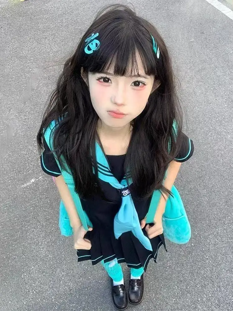 

Японский Sle JK orm School orm Set ort Sve Женский матросский костюм начального цвета Ранняя осень Faion Ensemble