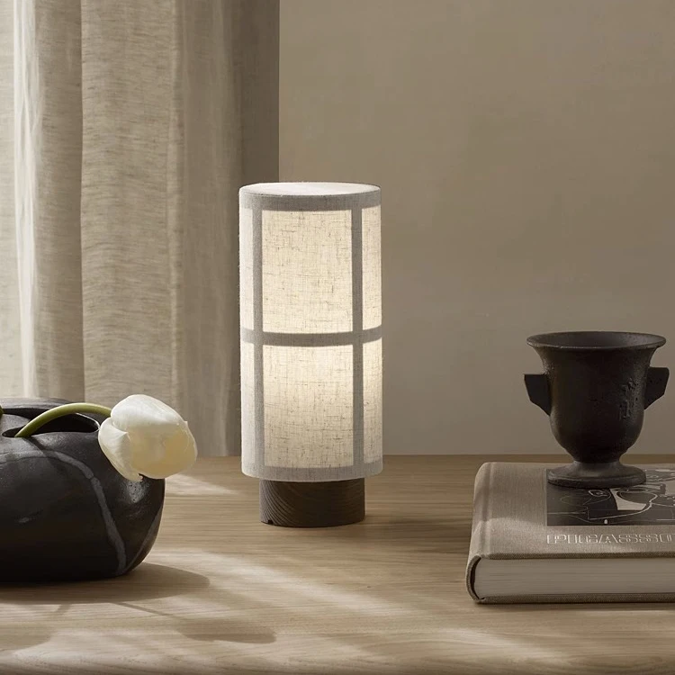 

Wabi **** Wind Charging Table Lamp Homestay Living Room Study Bedroom Light Model Room Chinese Zen Tea Room Table Lamp
