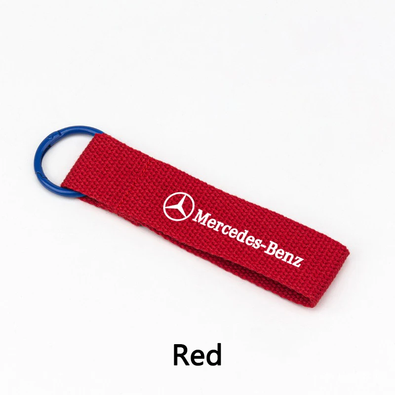 

Car Emblems Keychain Nylon Lanyard Key Chain Ring Key Chain Holder For Mercedes Benz AMG W205 W204 W203 W111 W168 W213 W210 W222