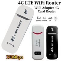 4G Wireless LTE WiFi Router 4G SIM Card Portable 150Mbps USB Modem Pocket Hotspot Dongle Mobile Broadband for Home Office WiFi