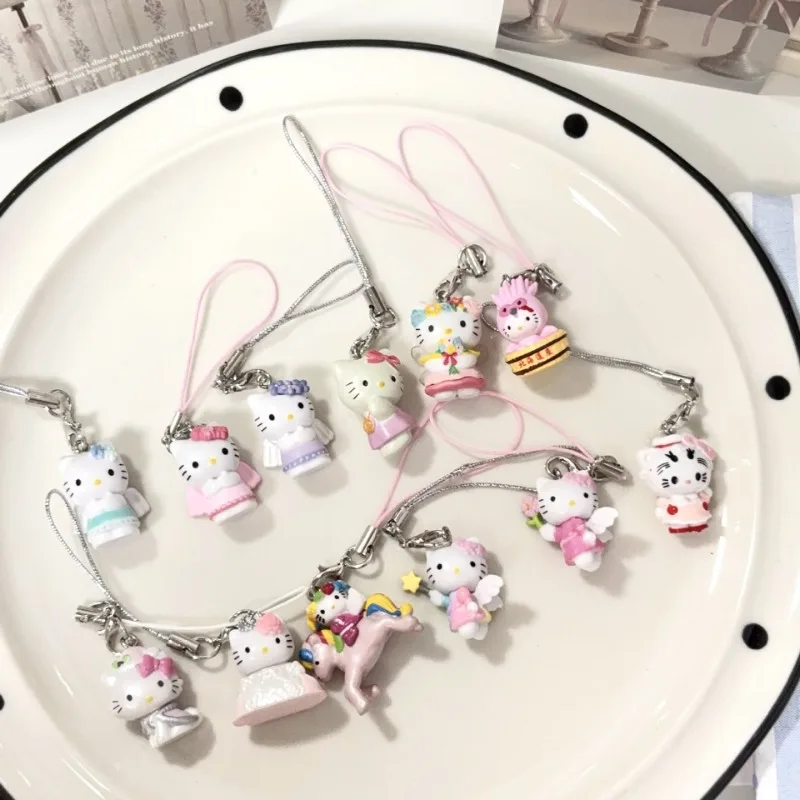 

Cute Hello Kitty Keychain Cartoon Anime Kawaii Women Supplies Decoration Desktop Ornaments Student Girl Gift Wholesale