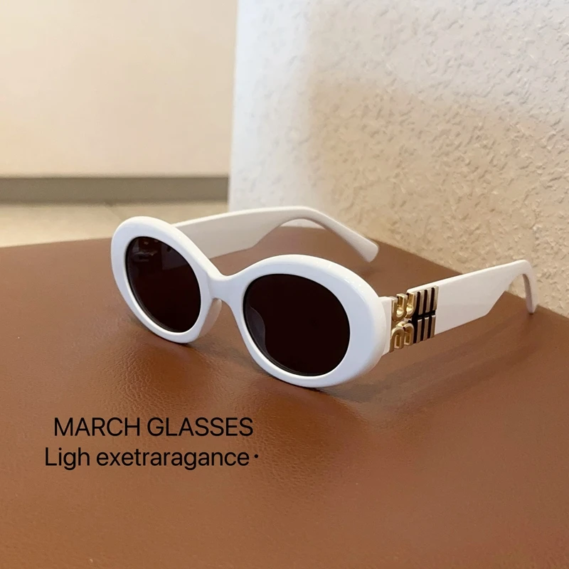 Small Frame Cat Eye Sunglasses Women Oval Sun Glasses Polycarbonate UV400 Gafas De Sol Vintage Para Mujer 2025 Fashion Eyewear