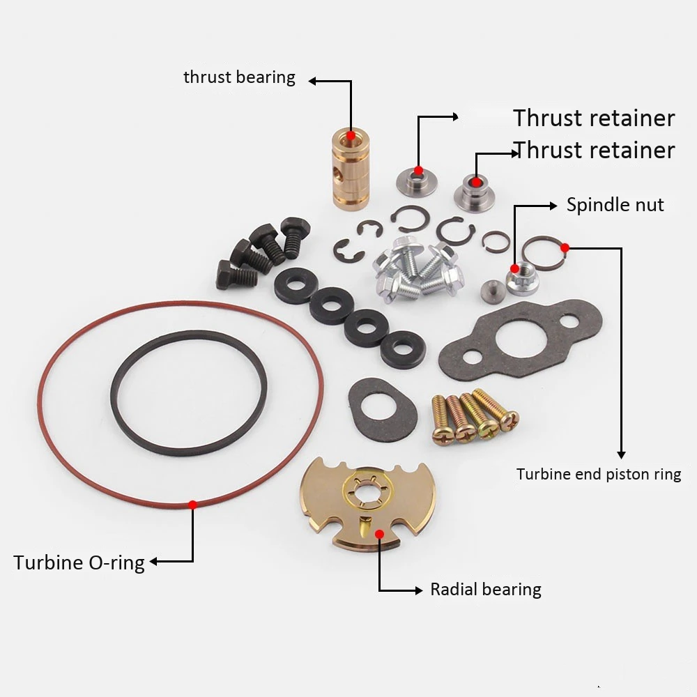 Turbocharger Turbo Rebuild Repair Service Kit for GT1549 GT1749 GT1752 GT1849 GT1852 GT2052 GT2056 GT2256 GT2260