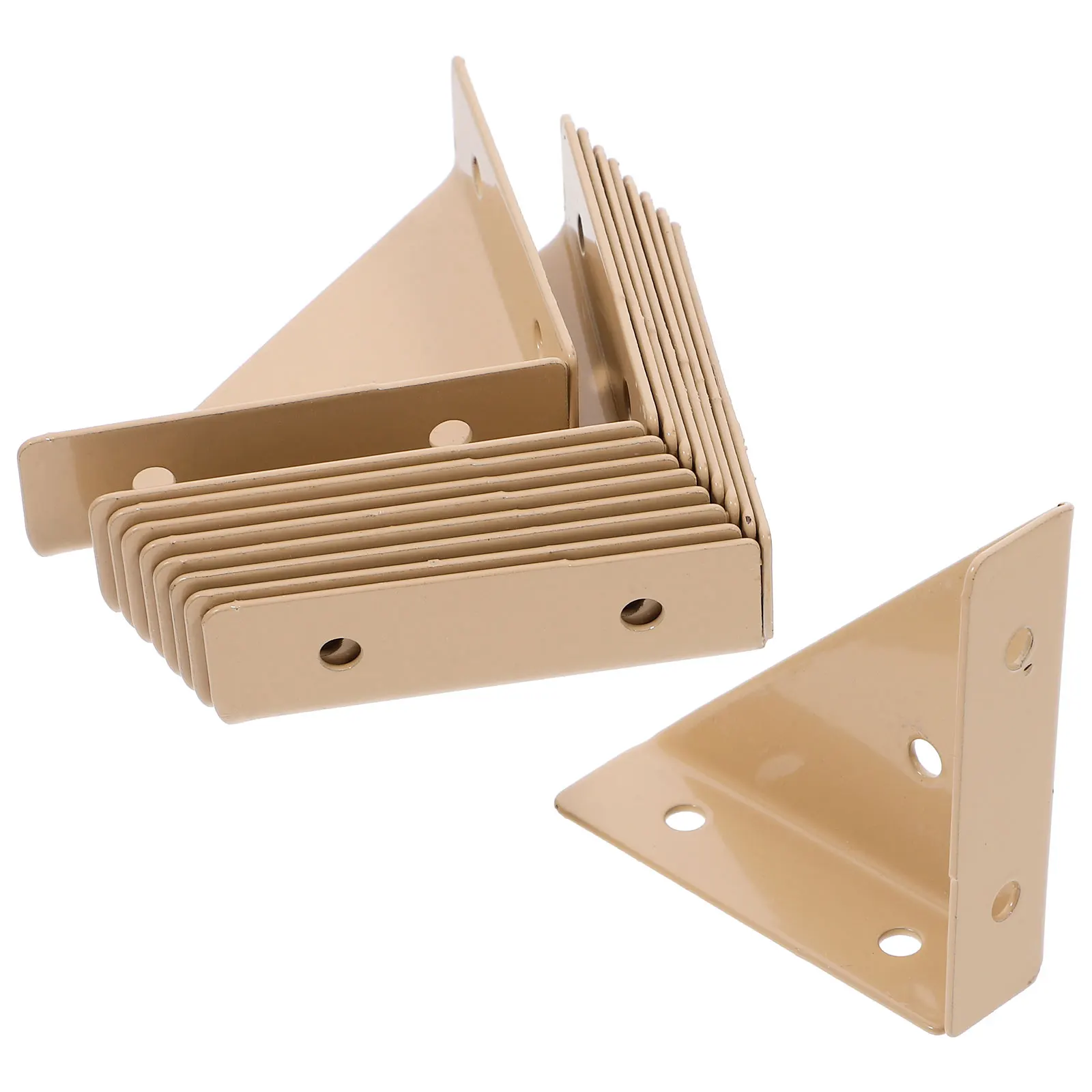 

10pcs Heavy Duty Metal Corner Braces Sturdy Angle Brackets For Bed Frame Furniture 90 Degree Bracket Replacement Wood Cabinet