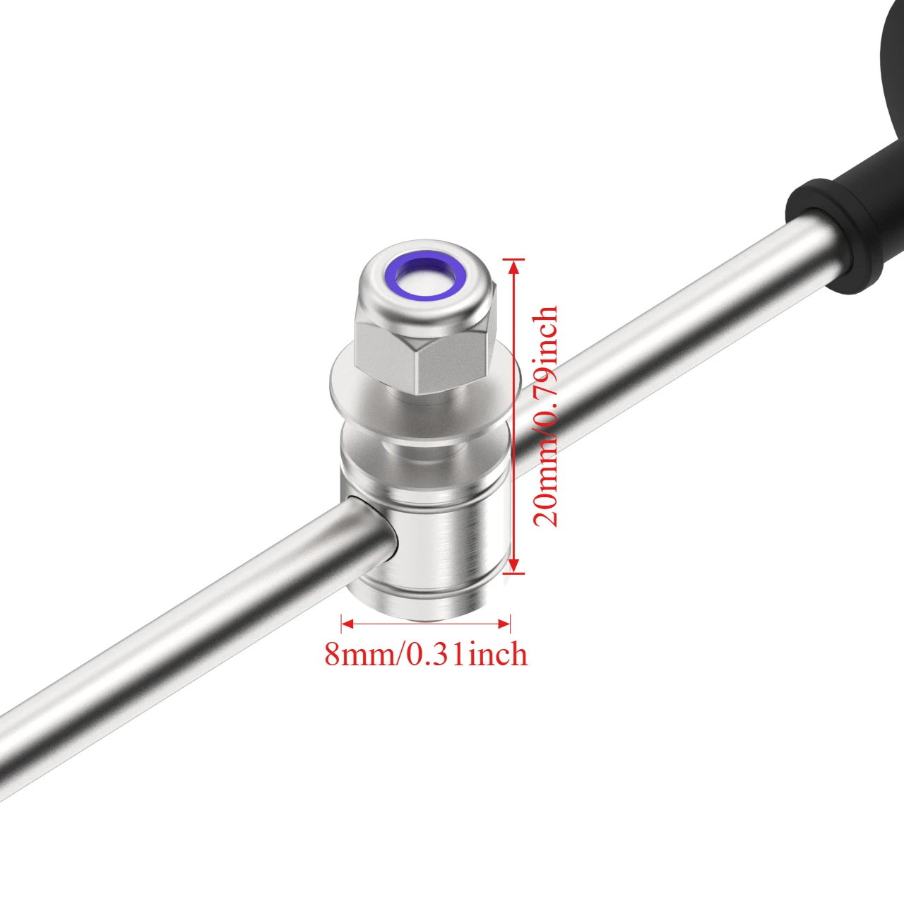 طقم وصلة كروية مؤازرة M3 3 مم لقارب RC - سدادة قابلة للتعديل + سدادة من الختم + قضبان دفع 25-300 مم، أجزاء موصل معدني