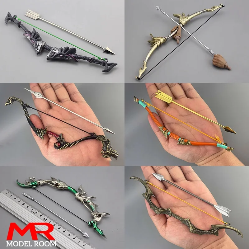 

1/6 Scale Soldier Bow Arrow Model Mini Ancient Weapons Models Scene Accessories Props Fit 12'' Sodier Action Figure Body Dolls