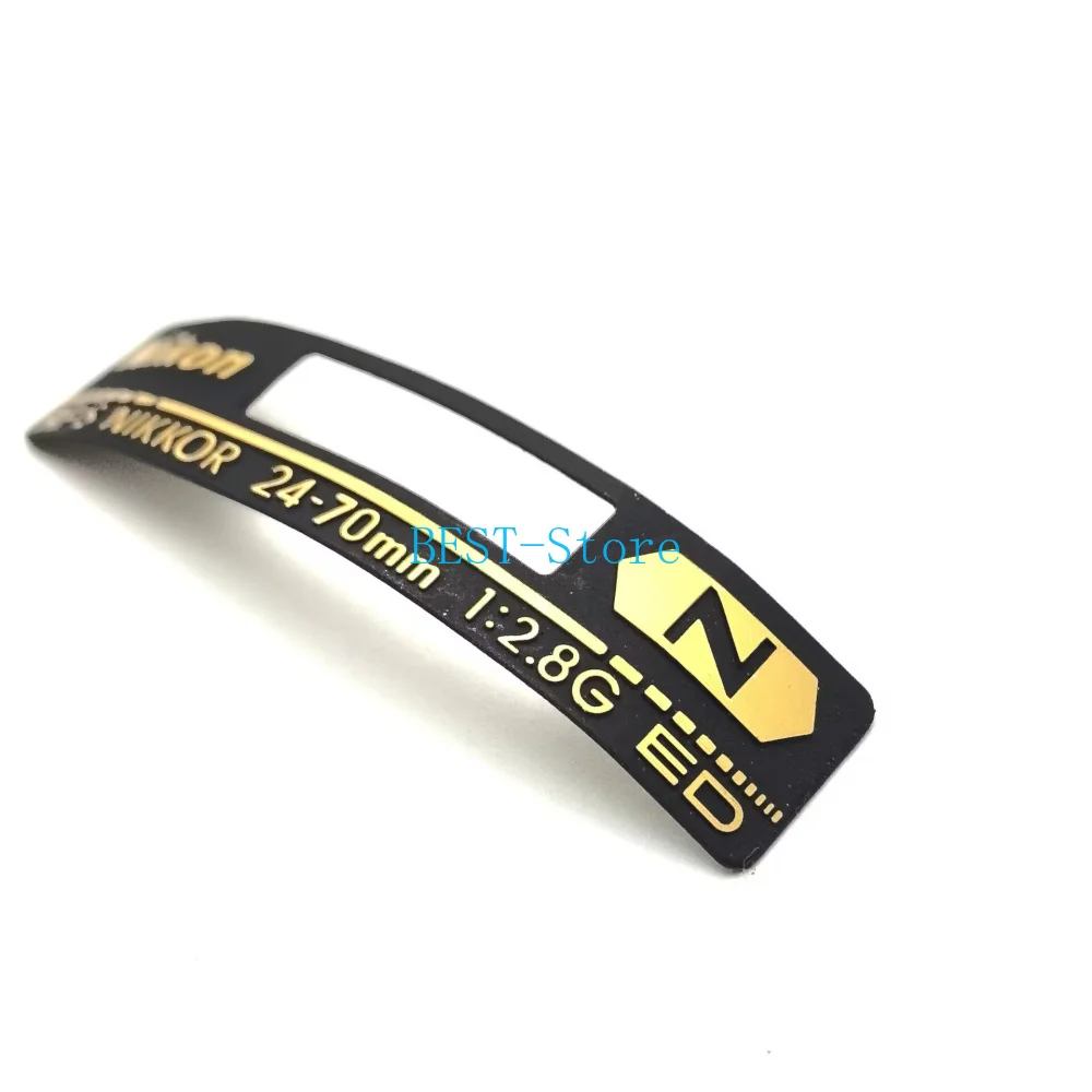Novo para nikon AF-S nikkor 24-70mm 24-70mm 1:2.8 f/2.8 g ed placa de identificação logotipo etiqueta da lente slr acessórios de reparo da câmera