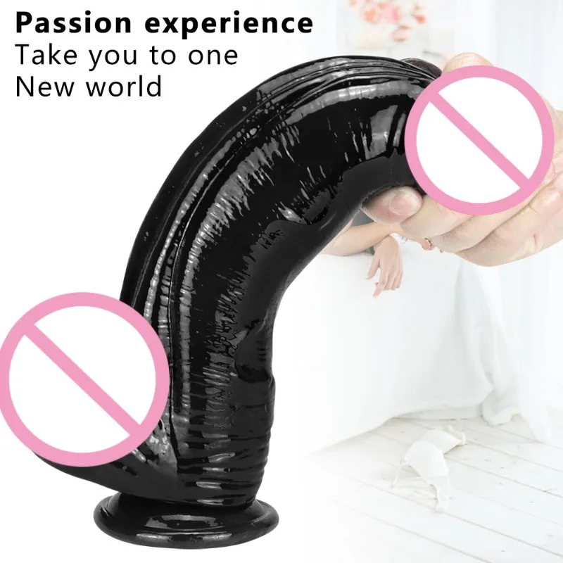 Thick Dildo Giant Simulation Penis Big Head Fake Pene Silicone Dick Erotic Phallus Anal Plugs Ass Sexo Buttplug Anus Expansion