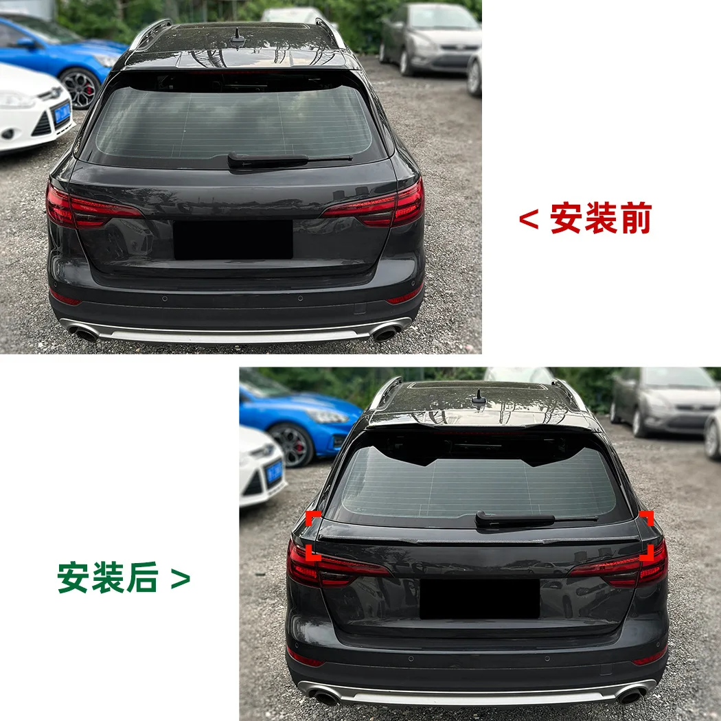 

Car Tail Mid Wing Spoiler Rear Trunk For Audi A4 B9 Avant Travel Edition Body Kit Exterior Guard Modified Accessories 2017-2024