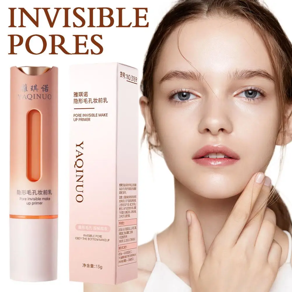 13g Invisible Pore Makeup Primer Cream Natural Cosmetics Isolation Face Oil-Control Moisturing Brighten B2D0