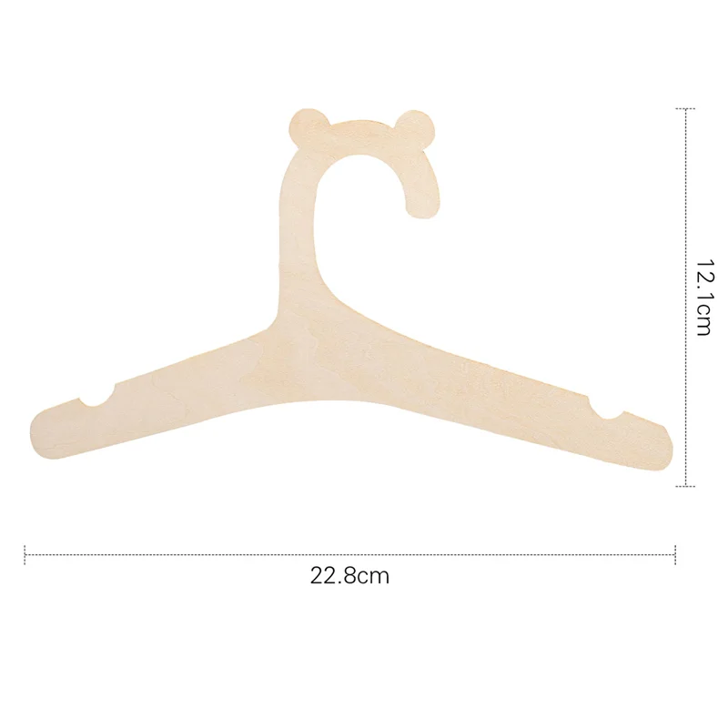 Perchero creativo para bebé, 10 piezas, colgador de ropa de madera para el hogar, habitación de princesa, decoración de guardería para niños