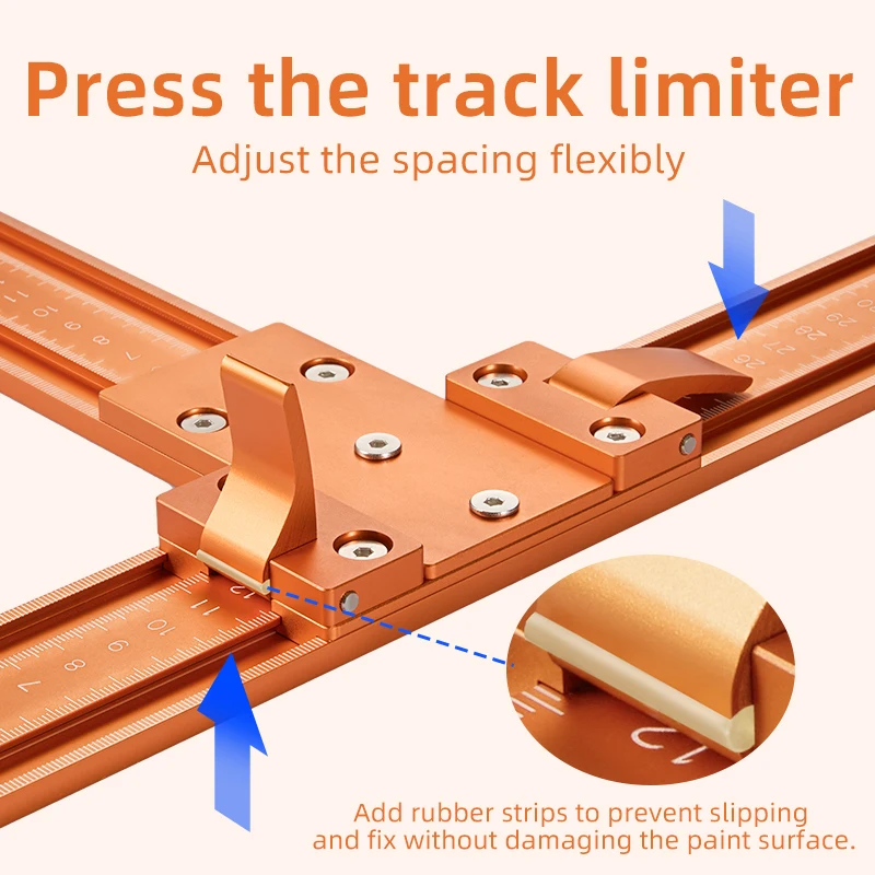 Precision Saw Guide with Anti-Slip Clip for Accurate DIY Woodworking Cutting