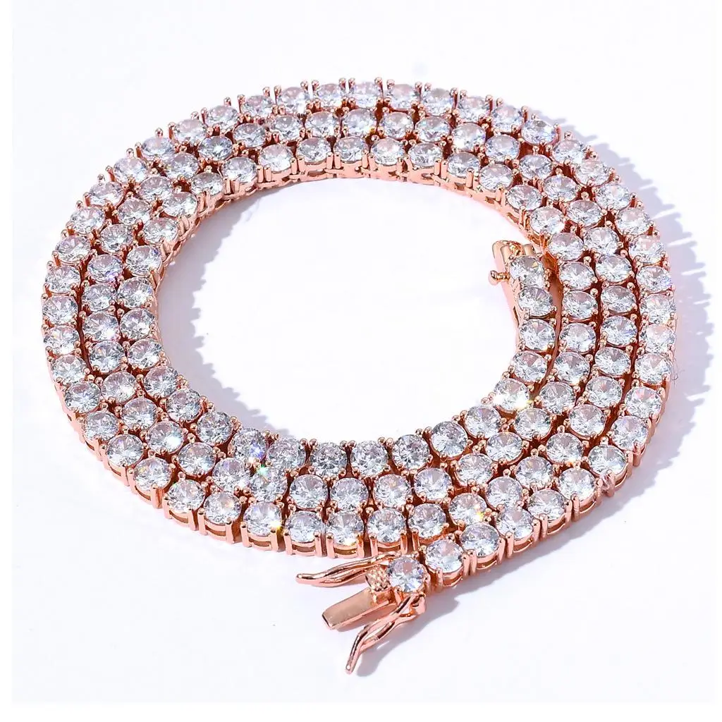 

Necklace Hip Hop Tennis Chain 3mm/4mm/5mm Single Row Zircon Necklace Bracelet Tennis Necklace