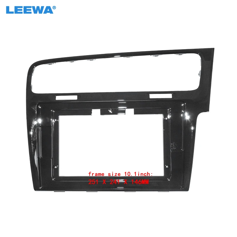 

LEEWA Автомобильная 2Din аудиолицевая панель, лицевая панель, рамка для Volkswagen Golf (RHD) 10,1 дюйма, радио стерео панель с большим экраном, крепление на приборную панель, установка
