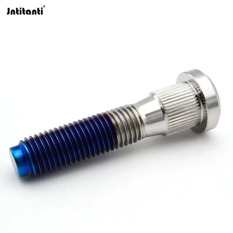 Jntitanti Gr.5 Titanium Auto wheel stud M12X1.5X55mm for Toyota, Honda, Mazda, Ford Buick Hyundai Chevrolet Mitsubishi etc