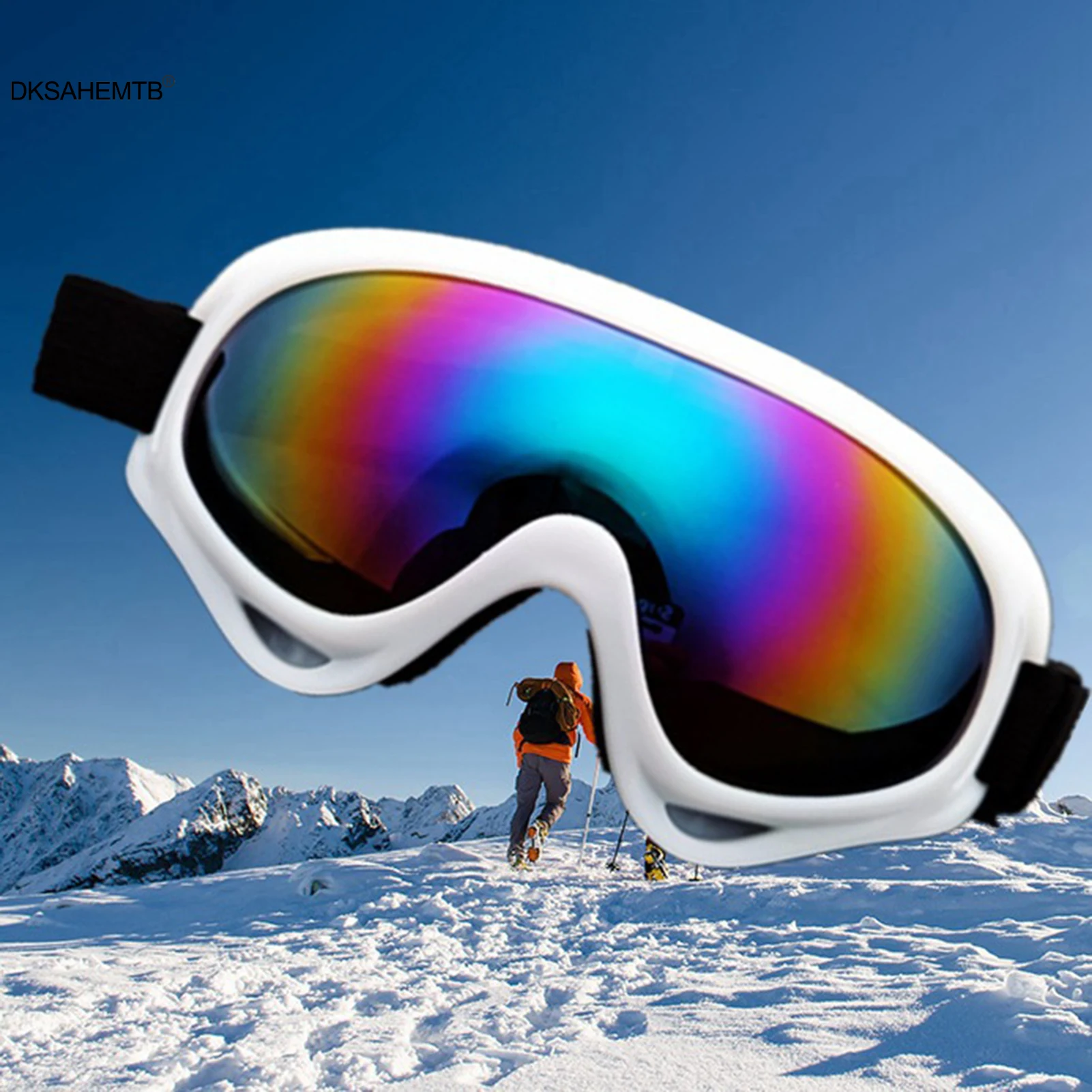 

Fashion Skiing Windproof Goggles Outdoor Cycling Sports Glasses For Motorcycle Bicycle Camping Climbing Men And Women's Gift