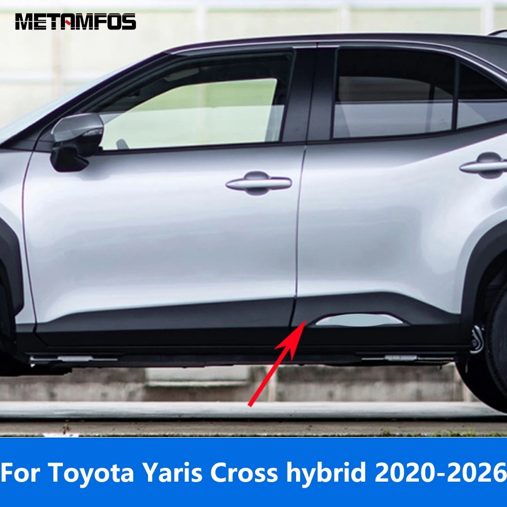 

Для Toyota Yaris Cross Hybrid 2020-2024, 2025, 2026: Хромированные накладки на двери, боковые молдинги, декоративные элементы кузова, аксессуары для стайлинга автомобиля