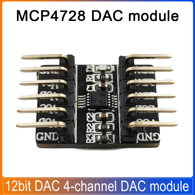 

MCP4728 Module Digital to Analog Conversion module 12-bit DAC 4-channel Digital To Analog DAC Output