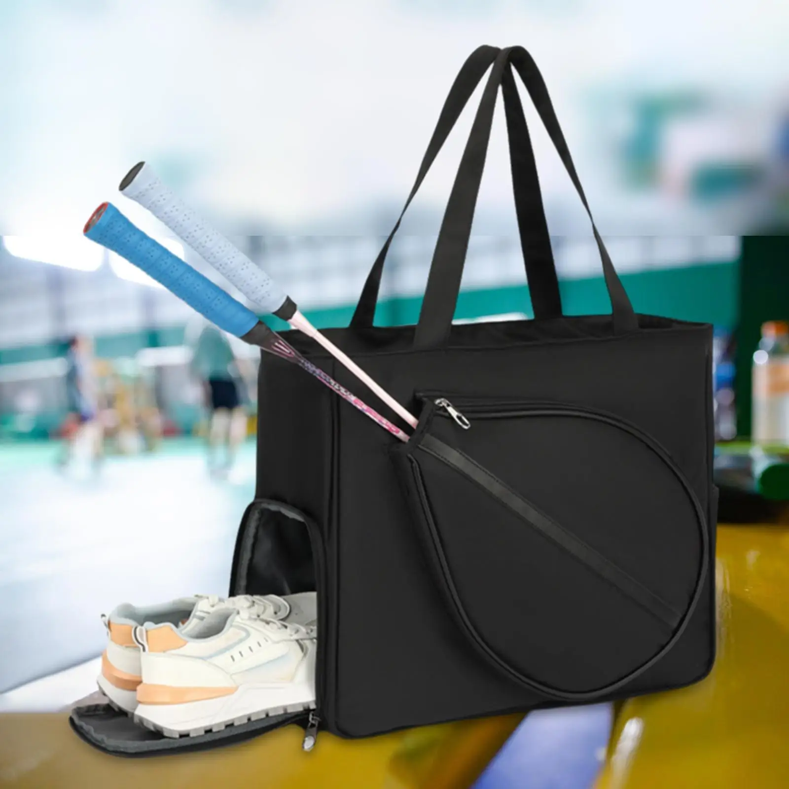 

Tennis Tote Tennis Racket Shoulder Bag Waterproof Large Capacity for Women/Men