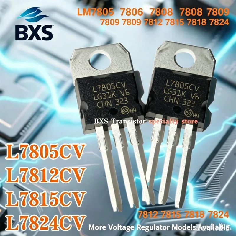 10 Peças Originais da Série L78 TO-220 Regulador de Tensão LM7805 7806 7808 7809 7812 7815 7818 7824 Transistor