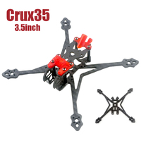 FPV Frame Arms - HappyModel Crux35 High-Definition 3.5-inch FPV Racing Drone Carbon Fiber Quadcopter Frame Kits RC Plane Parts