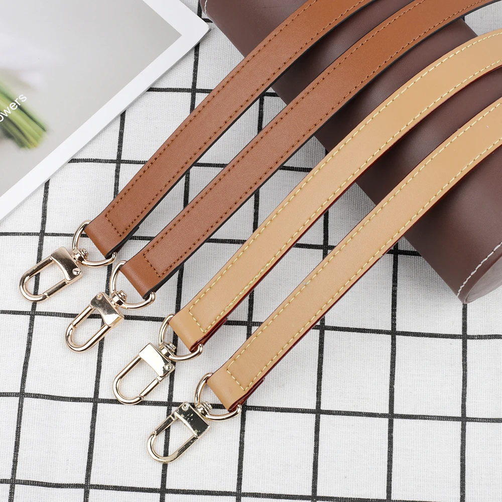 Luxury Short Shoulder Strap Genuine Leather Handbag Handle Strap High Quality Crossbody Bag Strap Belt Handbag Accessories