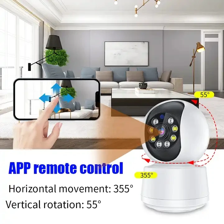 3MP Wifi video surveillance camera security wireless network camera intelligent automatic tracking of indoor 360 ° at night