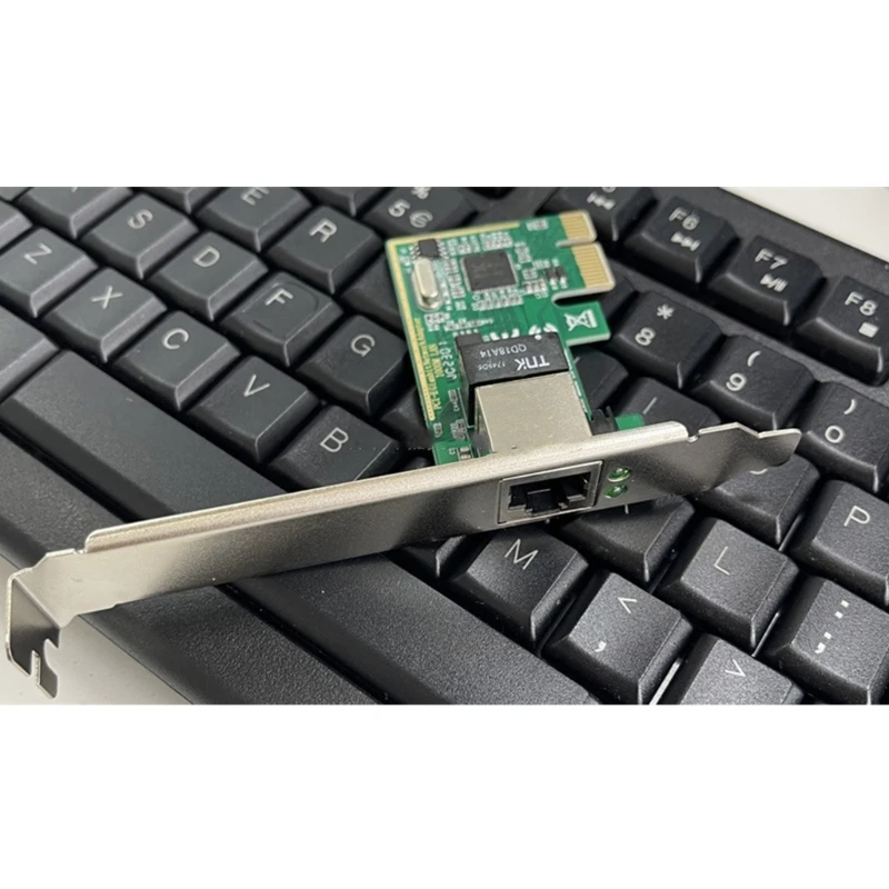 Placa adaptadora PCI-E para RJ45 Gigabit suporta transmissão dados 32 bits