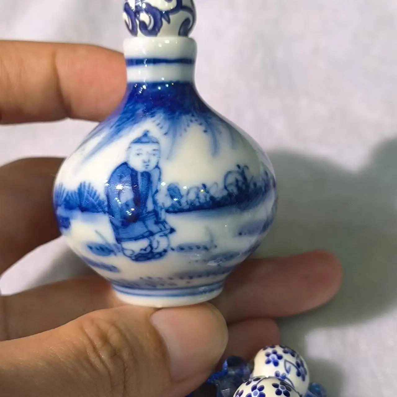 1pcs/lot hand painted ceramic cloisonne car interior pendant handicraft Gift retro ethnic style jewelry amulet folk-custom