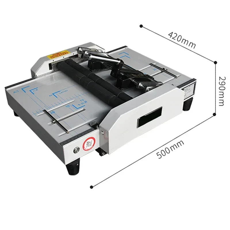 เครื่องพับและเย็บติดเล็บไฟฟ้าอัตโนมัติ A3พับได้เครื่องเย็บติดอานม้าแบบแมนนวล