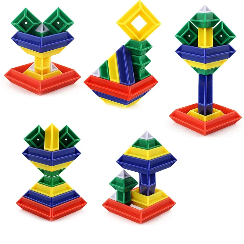 Novelty Funny's Thousand Variations Of Fancy Towers Children's Intellectual Building Blocks Cube Assembly Toys Kids Puzzle Toys