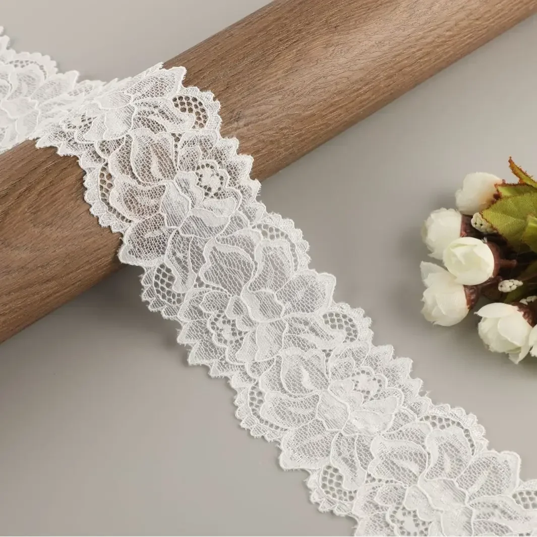 Заводской запас 6 см двухсторонняя эластичная кружевная бейка свадебная кружевная бейка вышивка ткань для одежды