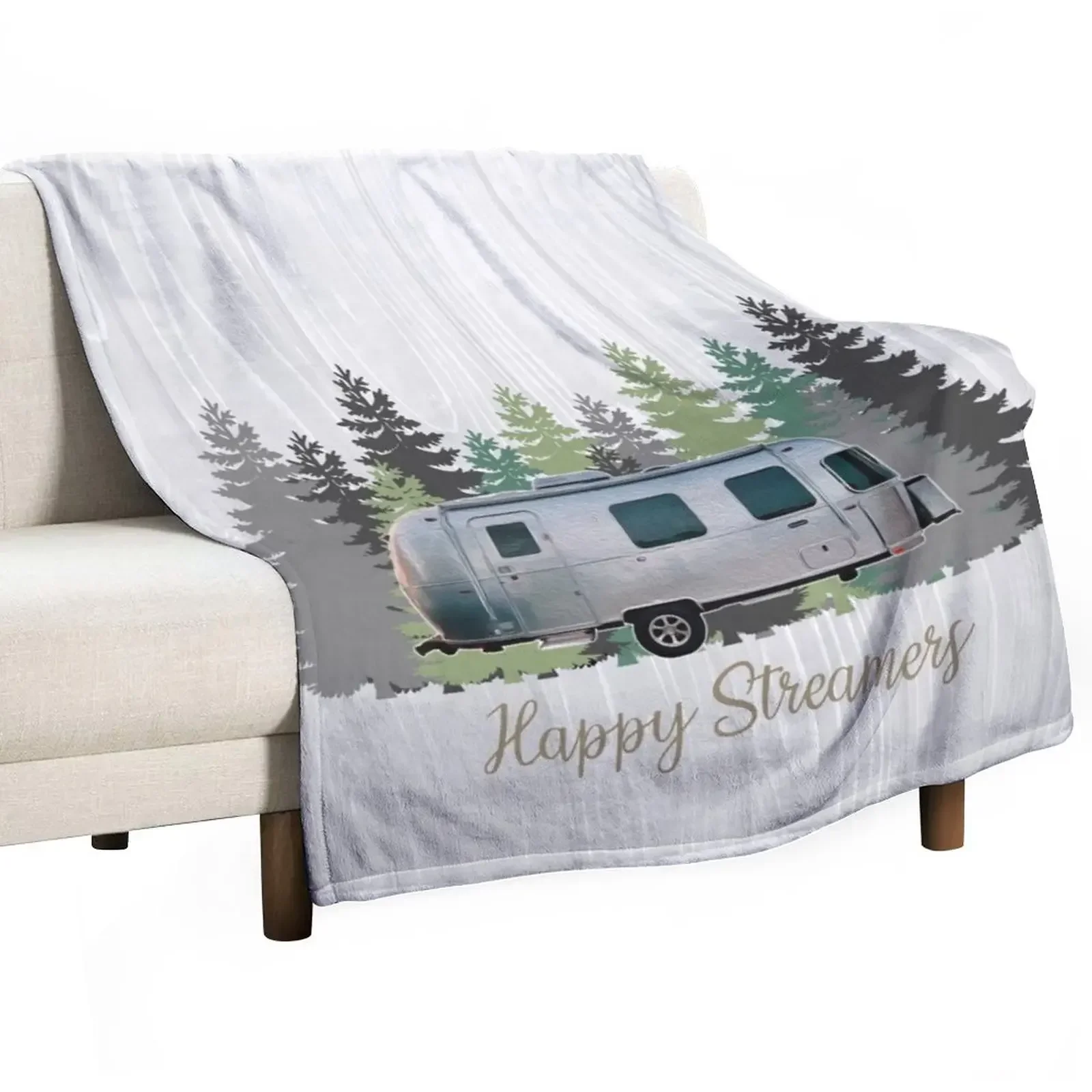 

Happy Streamers Throw Blanket Bed covers Extra Large Throw Luxury Blankets