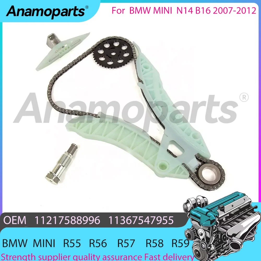 engine accessory Timing Chain Kit for 2007-2012 BMW MINI N14 B16 R56 R55 R57 R58 R59 1.4L 1.6L 11317607551