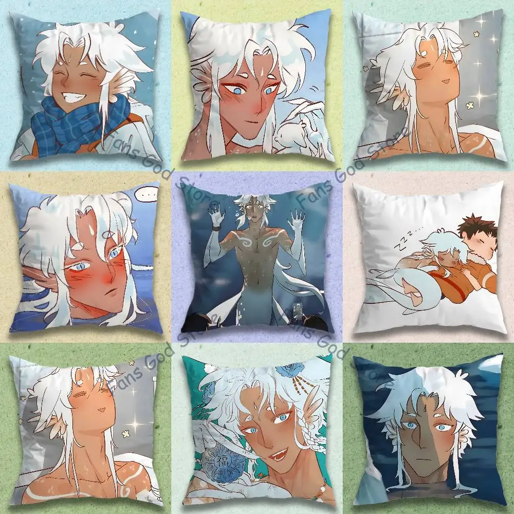 B-Bailin L-Li Yun Anime Celebrity Merchandise All-Match Printed Pillow Case Sofa Car Office Room Decoration Protector