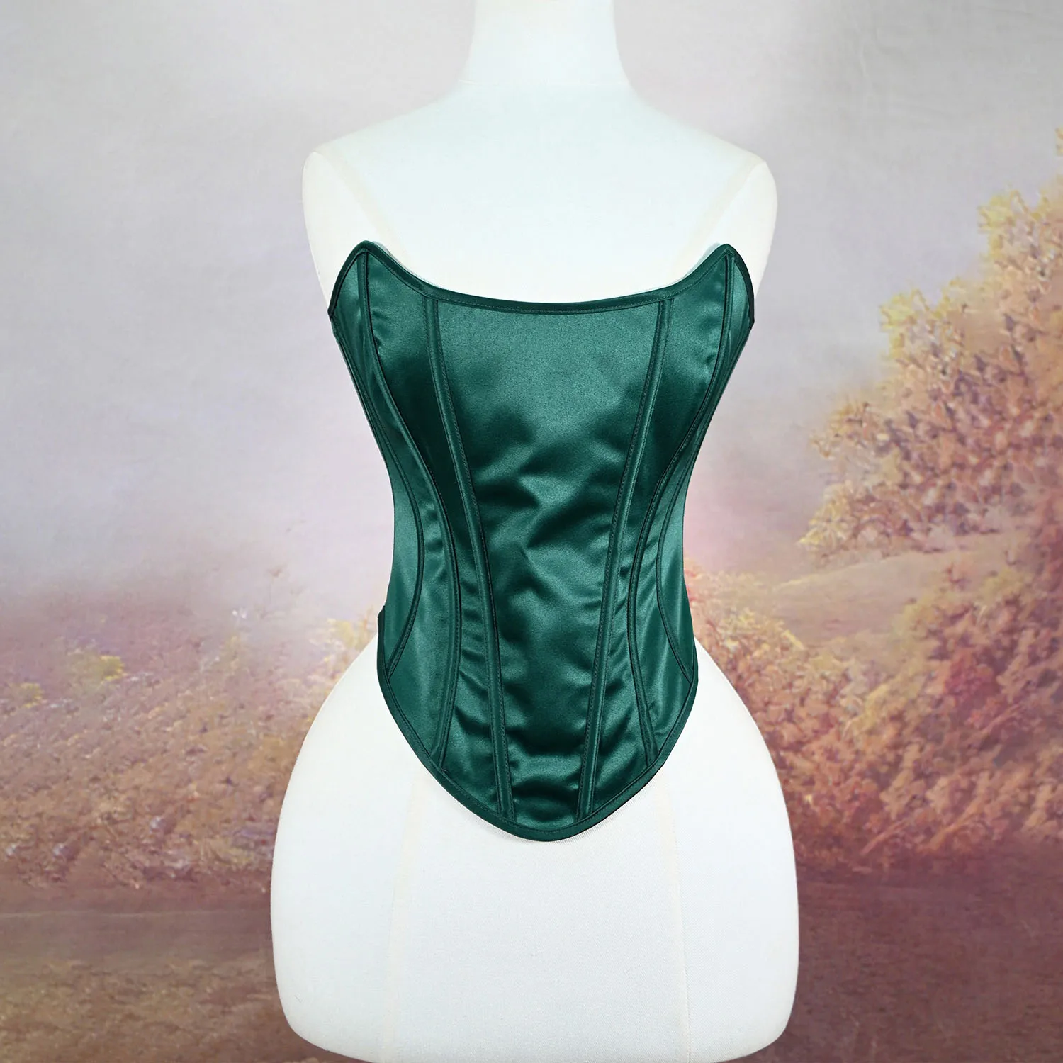 

Винтажный атласный корсет для невесты в придворном стиле, сексуальный утягивающий нишевый дизайн для женской одежды для особых случаев