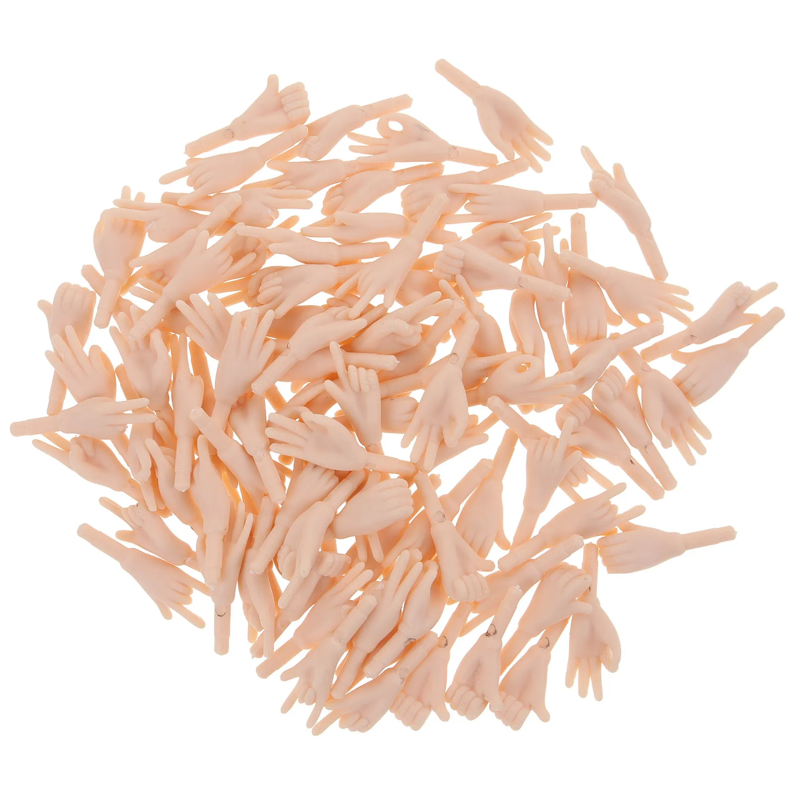 

100Pcs Mini Hand Parts Replacement PVC Miniature DIY Hand Accessories for Handmade Craft Making Supplies Making Supplies