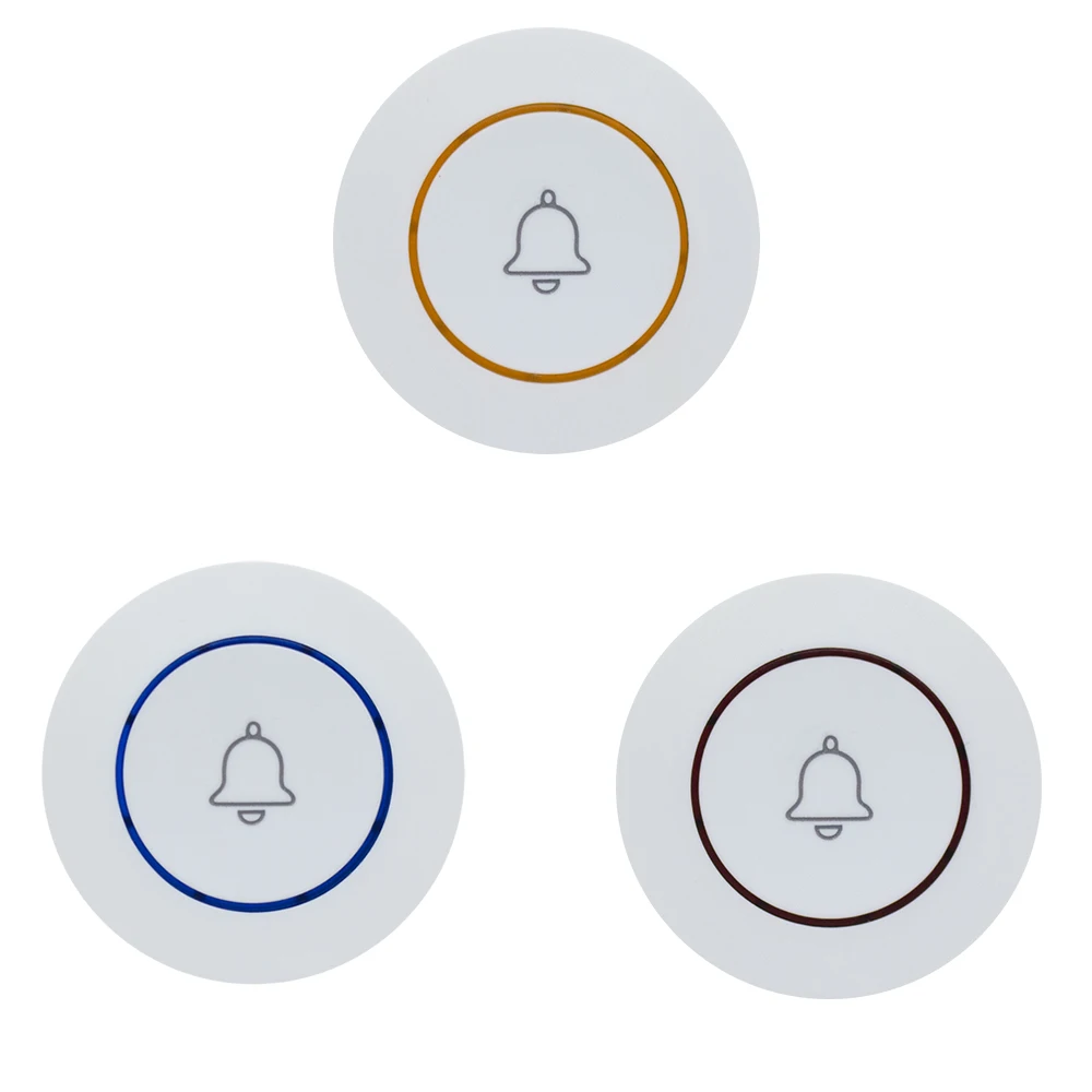 

826HOT 5-стольная беспроводная система вызова с 1 пейджером для часов Ресторан Официант Служба Зуммер Кнопка вызова Передатчики