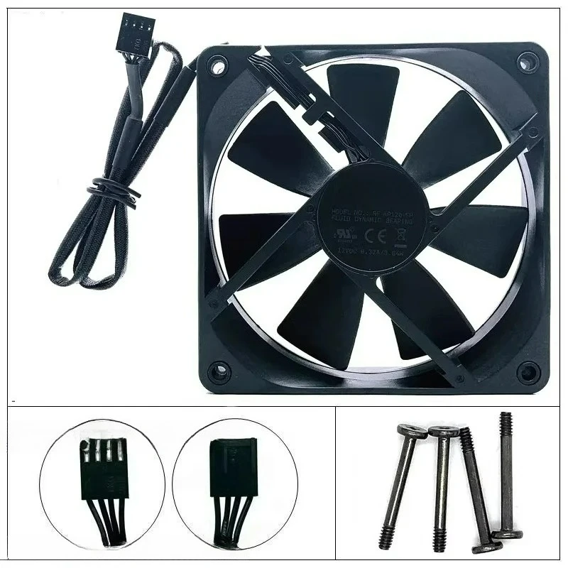 Ventilador NZXT Aer P120 RF-AP120-FP Black Label de 12 cm sin Luz, PWM, 12025, 120 x 120 x 25 mm