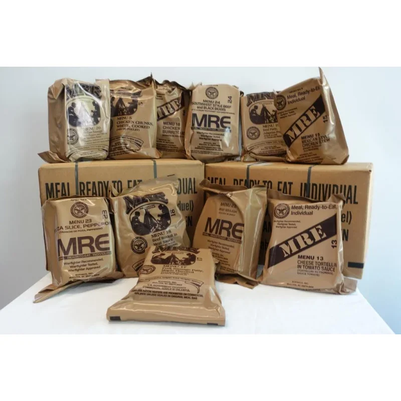 82nd MRE Surplus 2024 Inspection US Meals Ready to Eat MRE with Heater Box of MRE Meals Full Meal 12 MRE