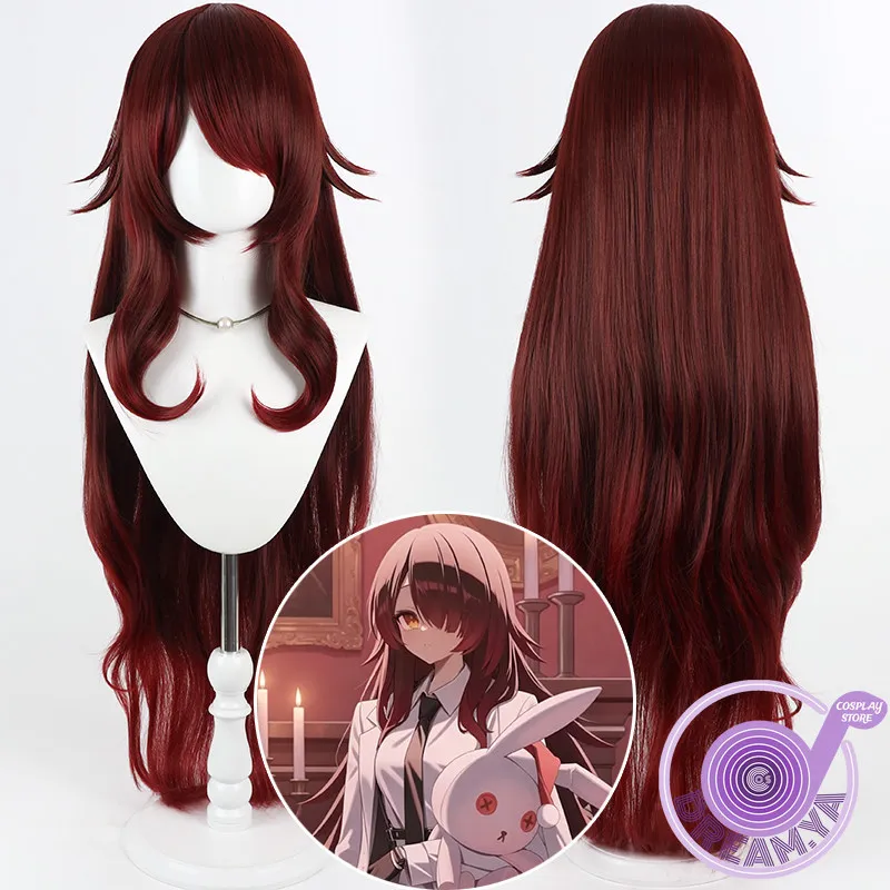 

Roboco San Cosplay Wig Vtuber Brown Long Heat Resistant Synthetic Hair Halloween Party Role Play Carnival + Wig Cap