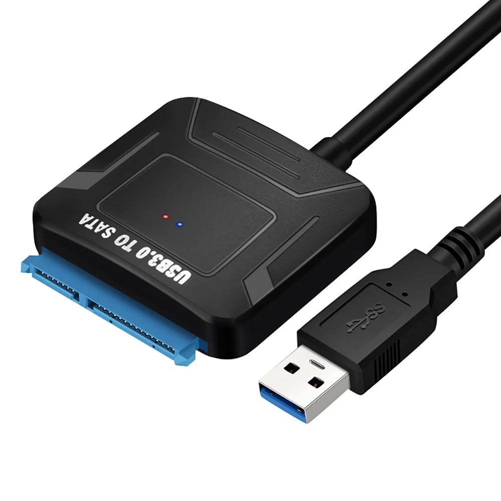 

Адаптер для жесткого диска USB SATA III, адаптер для жесткого диска SATA к USB 3,0, адаптер для жесткого диска 3,5/2,5 дюйма, поддержка UASP, совместим с Samsung Seag